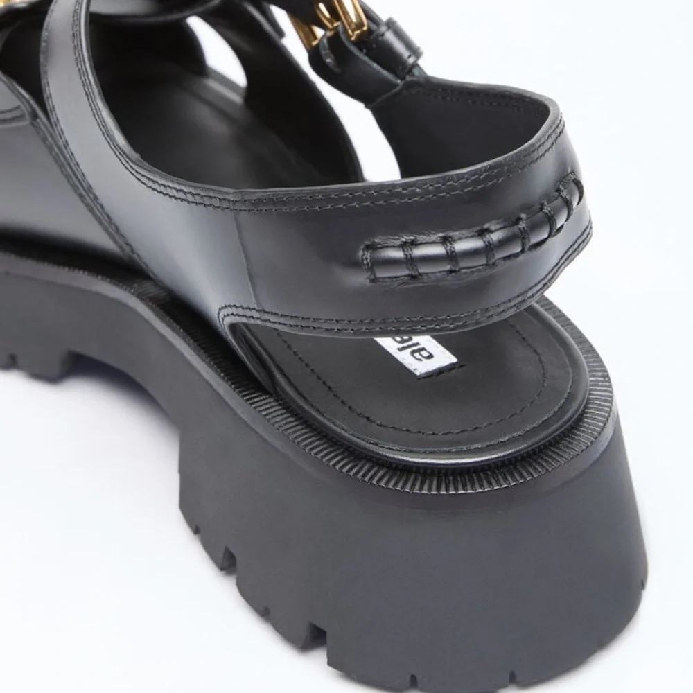 New Authentic Alexander Wang Carter Platform Fisherman Sandal (Women)